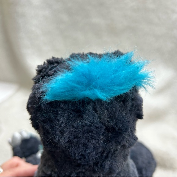 Build A Bear Workshop Dino Stegosaurus plush 18" blue teal silver - Picture 10 of 13